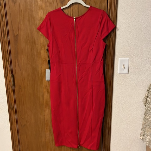 Felicity & Coco by Nordstrom red fitted back zipper dress size extra large - Picture 11 of 14